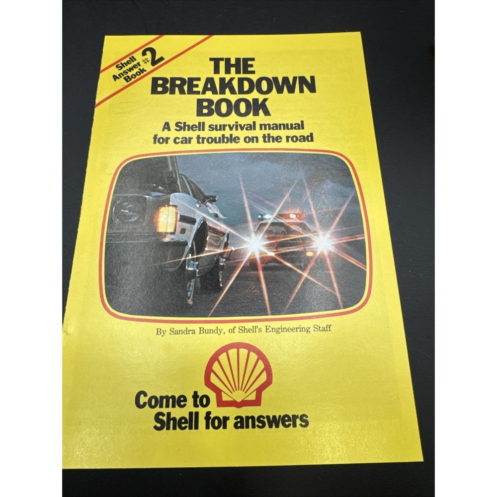 Vintage 1970's Shell Answer Book #2 The Breakdown Book Shell Oil Co.